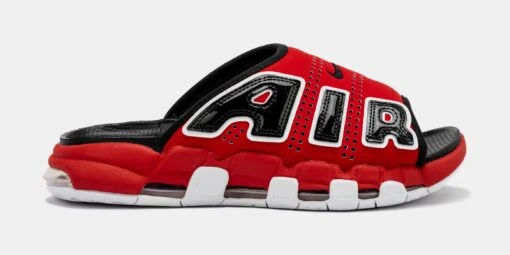 Nike Air More Uptempo Slides Mens Sandals (Red/Black) -Nike 67ade25e4e2be764f4446fcf2f73b87f