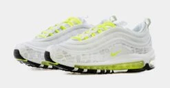 Nike Air Max 97 Grade School Lifestyle Shoe (White/Volt Green) Free Shipping -Nike 67af3c3e8ce038e4fb104769df7b8a2c bf71e398 ccf1 4696 ad1c eda059eefaab