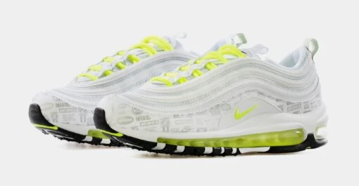 Nike Air Max 97 Grade School Lifestyle Shoe (White/Volt Green) Free Shipping -Nike 67af3c3e8ce038e4fb104769df7b8a2c bf71e398 ccf1 4696 ad1c eda059eefaab