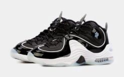 Nike Air Penny 2 Mens Basketball Shoes (Black/White) Free Shipping -Nike 68e86b31724fc8b072a98a3fa17ef453