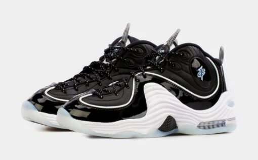 Nike Air Penny 2 Mens Basketball Shoes (Black/White) Free Shipping -Nike 68e86b31724fc8b072a98a3fa17ef453