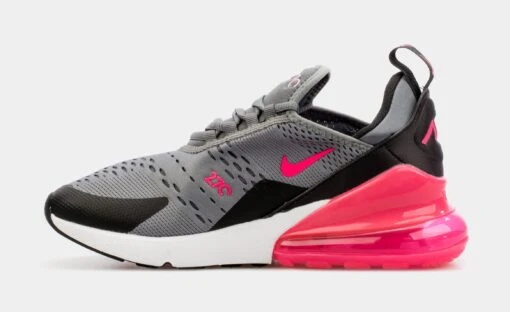 Nike Air Max 270 Grade School Lifestyle Shoes (Grey/Pink) -Nike 6e4c20c497fdfdd5c1bad51b055648e1