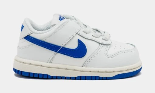 Nike Dunk Low Hyper Royal Infant Toddler Lifestyle Shoes (Summit White/Hyper Royal) -Nike 6ef2a8f9fa2f3645f36b66204b0ad9cb