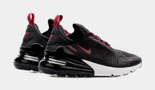 Nike Air Max 270 Mens Running Shoes (Black/Red) -Nike 6f80194cce48576cb82f156184bb97b1