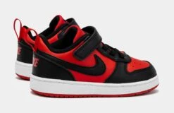 Nike Court Borough Low Recraft Infant Toddler Lifestyle Shoes (Black/Red) -Nike 7afdc08e01b9215aa21c0729f3710104