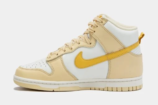 Nike Dunk High Pure Vanilla Womens Lifestyle Shoes (White/Yellow) -Nike 7f6b5ea65b79051d3c48df8e0342b973