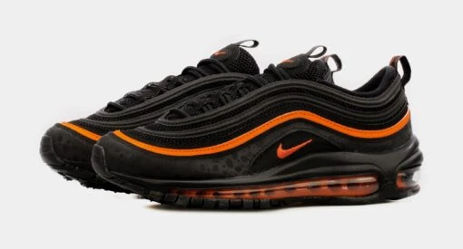 Nike Air Max 97 Grade School Lifestyle Shoes (Black/Orange) -Nike 8043f1d803184abec183af7b16462e18