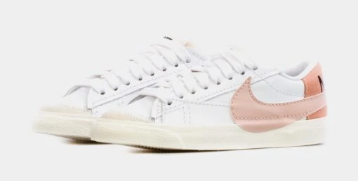 Nike Blazer Low 77 Jumbo Womens Lifestyle Shoes (White/Pink) -Nike 81876739cee521956731001edf1d8e06