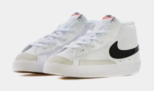 Nike Blazer Mid 77 Infant Toddler Lifestyle Shoes (White) -Nike 81a6d0c952ba2b751df49f1deb0d498f