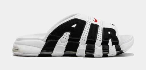 Nike Air More Uptempo Slide Mens Sandals (White/Black) -Nike 84b13b3fac14c31c3377a3d4704c5c1c