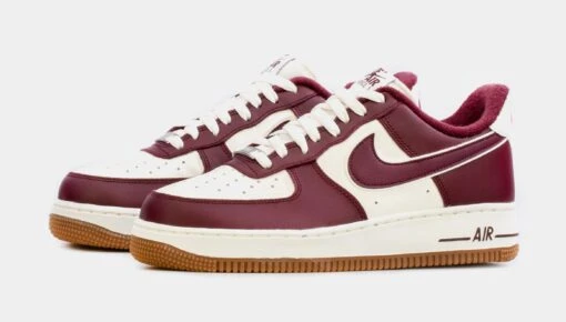 Nike Air Force 1 '07 Night Maroon Mens Lifestyle Shoes (Maroon/White) -Nike 850a01e2e8a3e6b42afdc4f487c10bd8