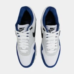 Nike Air Max 1 Deep Royal Blue Mens Running Shoes (White/Blue) -Nike 871b927607cfae6bc2071c6ee6015f1c