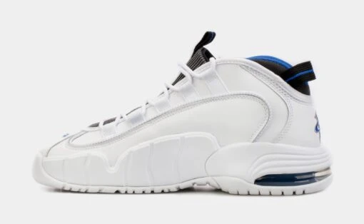 Nike Air Max Penny Mens Basketball Shoes (White/Blue) -Nike 89c6632b955a7cecddaf734843e46a24