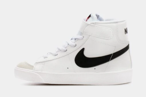 Nike Blazer Mid '77 Preschool Lifestyle Shoes (White/Black) -Nike 8aece828bb18aec88aa4cc8321e5373f