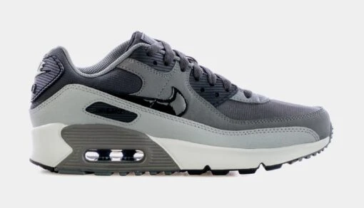 Nike Air Max 90 LTR Grade School Lifestyle Shoes (Grey) -Nike 8c9f03b96f3547d9a7287d2ef2b1dce2