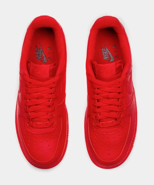 Nike Air Force 1 07 LV8 Mens Lifestyle Shoe (Red) -Nike 8ce7a98539e15b8942cb4f52d52a0733