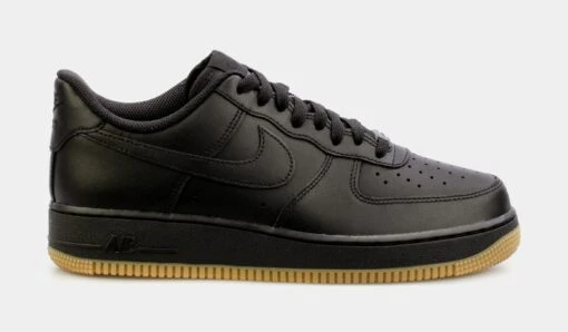 Nike Air Force 1 Gum Mens Basketball Shoes (Black) -Nike 8e883805b7397a5eebae519cf8177de1