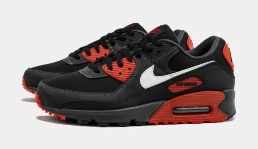 Nike Air Max 90 Anthracite Mens Running Shoes (Anthracite/Summit White/Black/Mystic Red) -Nike 8f03070c50fd2d6d57e67918326c8f21