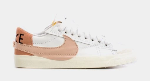 Nike Blazer Low 77 Jumbo Womens Lifestyle Shoes (White/Pink) -Nike 902a1af5883c34b91c9c08224adc9794