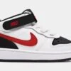 Nike Court Borough Mid 2 Infant Toddler Shoes (White/Red) -Nike 91636dfc3dedaaf7da0ca20177a357ff