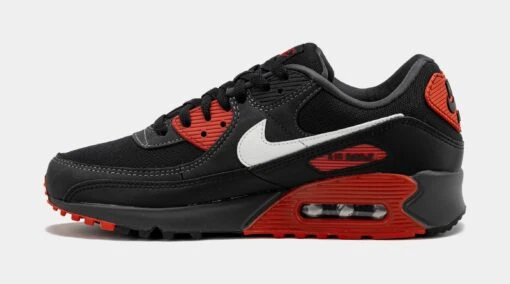 Nike Air Max 90 Anthracite Mens Running Shoes (Anthracite/Summit White/Black/Mystic Red) -Nike 938bcbb5cd4dce287085f354bd0c6239