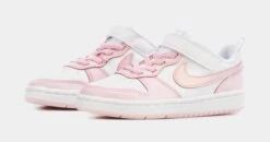 Nike Court Borough Low 2 SE Preschool Lifestyle Shoes (White/Pink) -Nike 9470b41b555ce472deff1124f093150e