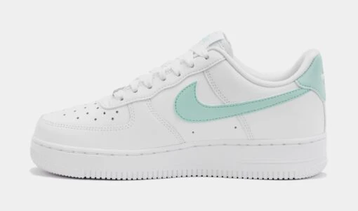 Nike Air Force 1 '07 Womens Lifestyle Shoes (White/Blue) -Nike 951b68067eb7f41860ddcca03a5b54b0