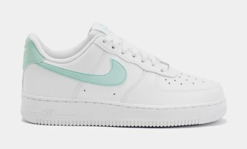 Nike Air Force 1 '07 Womens Lifestyle Shoes (White/Blue) -Nike 95cabcbf97ca5392ee52df1c39411258