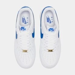 Nike Air Force 1 Low Mens Lifestyle Shoes (White/Blue) -Nike 968ebe3271c7d84b35a1719ce523366b