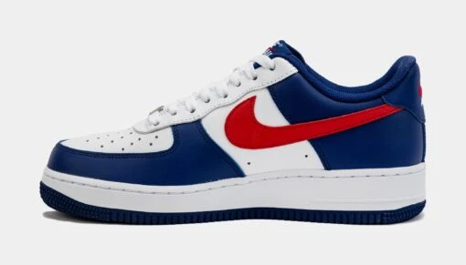 Nike Air Force 1 '07 USA Mens Lifestyle Shoes (Blue/Red) -Nike 9744decc48c8a16abab0a5ff72b39da1