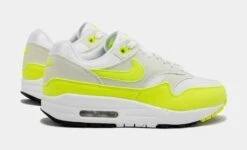 Nike Air Max 1 Volt Suede Womens Running Shoes (Volt/White) -Nike 9899a8c96da57a0a0a04e720822c217c