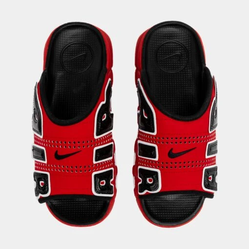 Nike Air More Uptempo Slides Mens Sandals (Red/Black) -Nike 996f1299447d1e2d30053626a86902dd