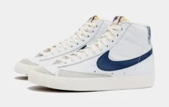 Nike Blazer Mid ’77 Washed Denim Mens Lifestyle Shoes (White/Blue) -Nike 9a3be0e88caa658768d19353c31b1d17