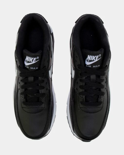 Nike Air Max 90 365 Leather Grade School Running Shoes (Black) -Nike 9af3b1ed0044b411e039370f9efef2d9 399a7012 9968 4efc 83db 057b70d1a41e