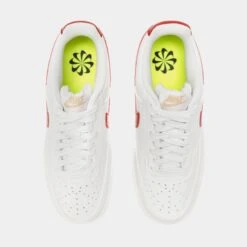 Nike Court Vision Low Womens Lifestyle Shoes (White/Red) -Nike 9c1c4e10681d6d79a3e554c236938cf5