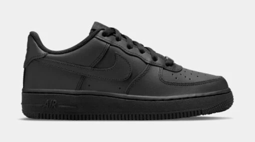 Nike Air Force 1 Low LE Grade School Lifestyle Shoes (Black/Black) -Nike 9c5c59fa921ece1a8b254be50792197d 5d08d99a 101b 4a0d aa62 b10289f2a551