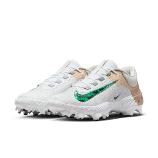 Nike Alpha Huarache Elite 4 Low MCS Men's Baseball Cleats -Nike AURORA FQ7959 100 PHCFH001 2000