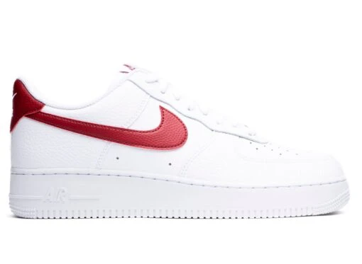 Nike Air Force 1 '07 'Premium Leather' -Nike ONENESS 0000 NIKE AIR FORCE 1 07 WHITE TEAM RED CZ0326 100