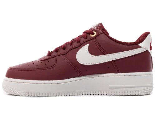 Nike Air Force 1 '07 Premium Jewel Multi Swoosh 'Team Red' -Nike ONENESS 0007 NIKE AIR FORCE 1 07 PRM MAROON WHITE DQ7664 600