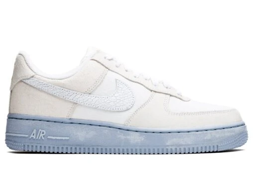 Nike Air Force 1 '07 LV8 EMB 'Blue Whisper' -Nike ONENESS 0025 NIKE AIR FORCE 1 07 LV8 EMB SUMMIT WHITE WHITE DV0787 100