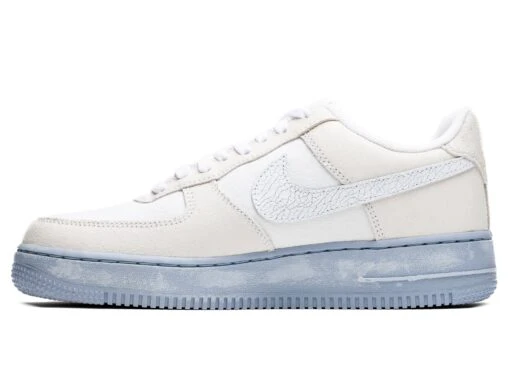 Nike Air Force 1 '07 LV8 EMB 'Blue Whisper' -Nike ONENESS 0027 NIKE AIR FORCE 1 07 LV8 EMB SUMMIT WHITE WHITE DV0787 100