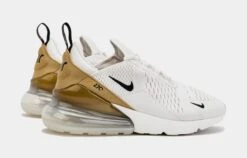 Nike Air Max 270 Womens Running Shoes (Beige/Gold) -Nike a015b1e66d07ae3eee95c99b3077e564