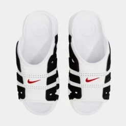 Nike Air More Uptempo Slide Mens Sandals (White/Black) -Nike a3287679b93afdb015fadab54b7dfc24