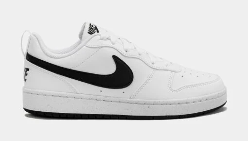 Nike Court Borough Low Refraft Grade School Lifestyle Shoes (White/Black) -Nike a386215dd07987c9b8f10d90aec16b7d