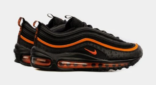 Nike Air Max 97 Grade School Lifestyle Shoes (Black/Orange) -Nike a3b680abad8f11d0d17d949228e825e9