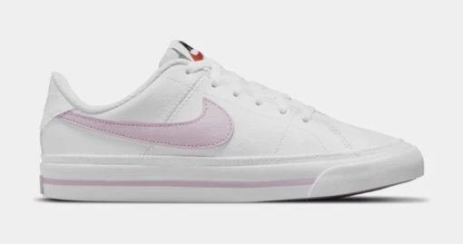 Nike Court Legacy Grade School Lifestyle Shoes (White/Pink) -Nike a411382dd3e4abf8fd3ef68e129f31ba