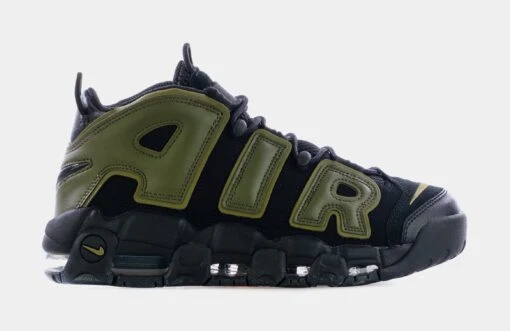 Nike Air More Uptempo Rough Green Mens Basketball Shoes (Black/Green) -Nike a85f60e0e744e4e654350ccec1976bcb