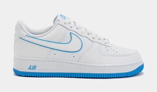 Nike Air Force 1 '07 University Blue Mens Lifestyle Shoes (White/Blue) -Nike aa5e7e76ddcc311bbd51d2b34c3192ff