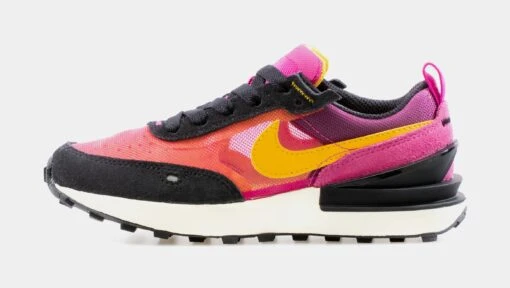 Nike Waffle One Preschool Running Shoe (Pink/Black) -Nike aae97c4095f216480fd387229b29dc97