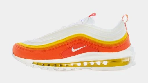 Nike Air Max 97 Athletic Club Mens Running Shoes (White/Orange) -Nike abb47d27d8070c295b0a1afd60dda193